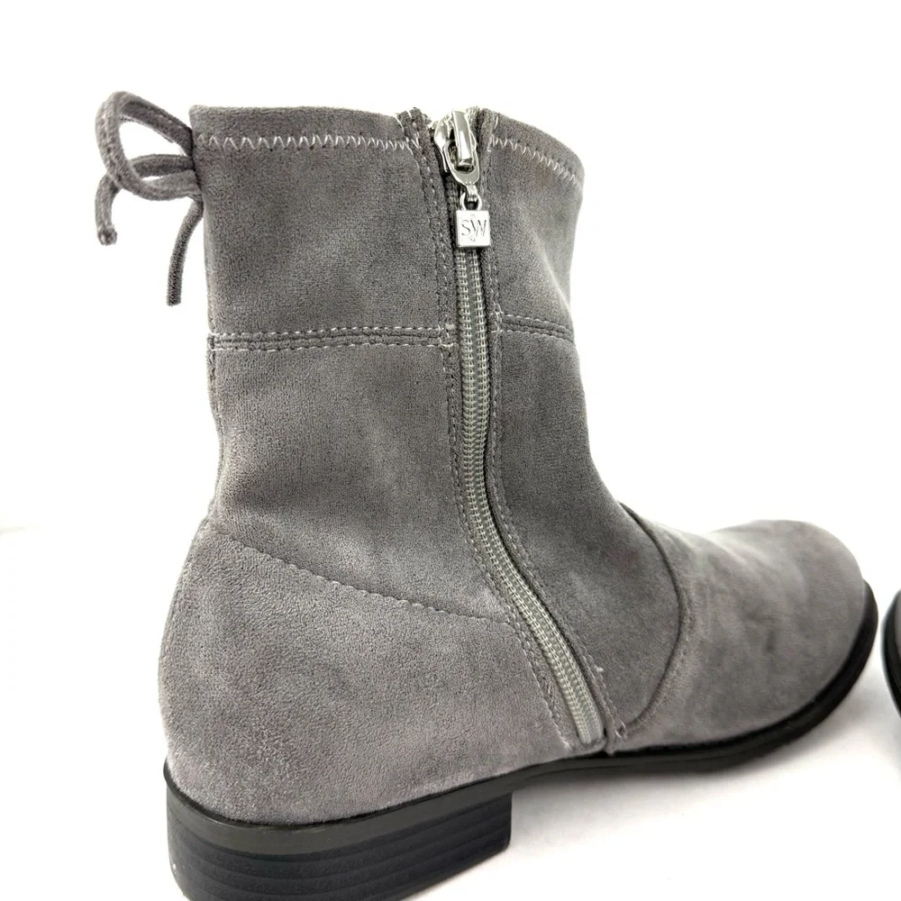 Stuart Weitzman Girls Lowland Mid MM Gray Boots